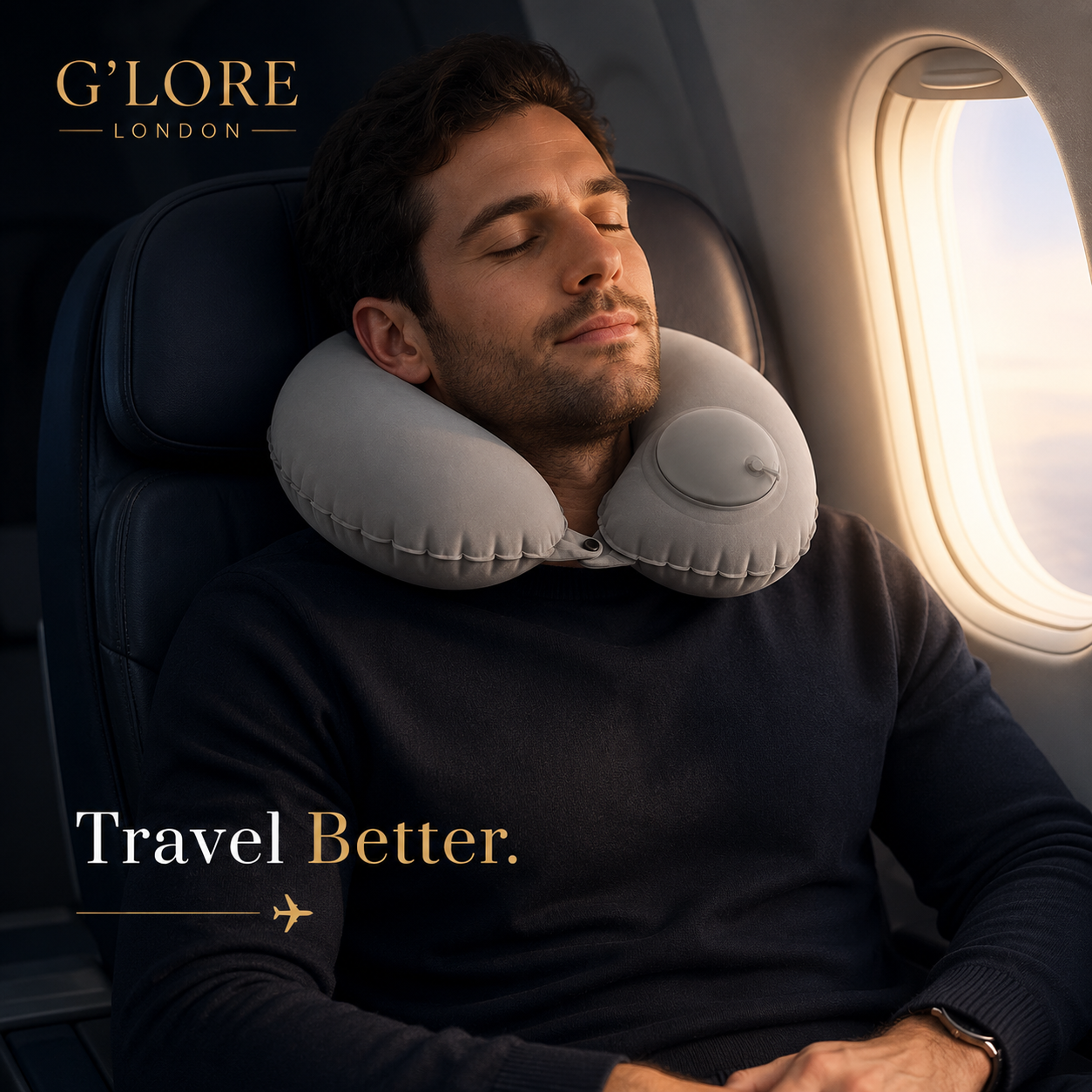 Lightweight Inflatable Travel Neck Pillow