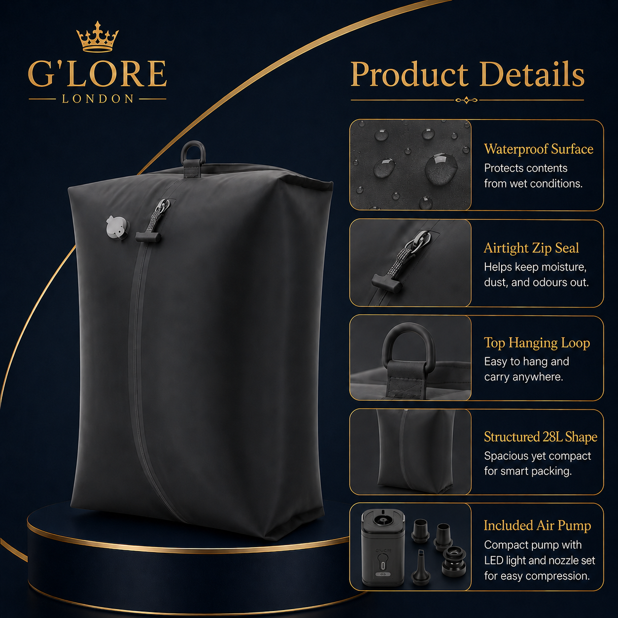Space Saver Travel Compression Bags