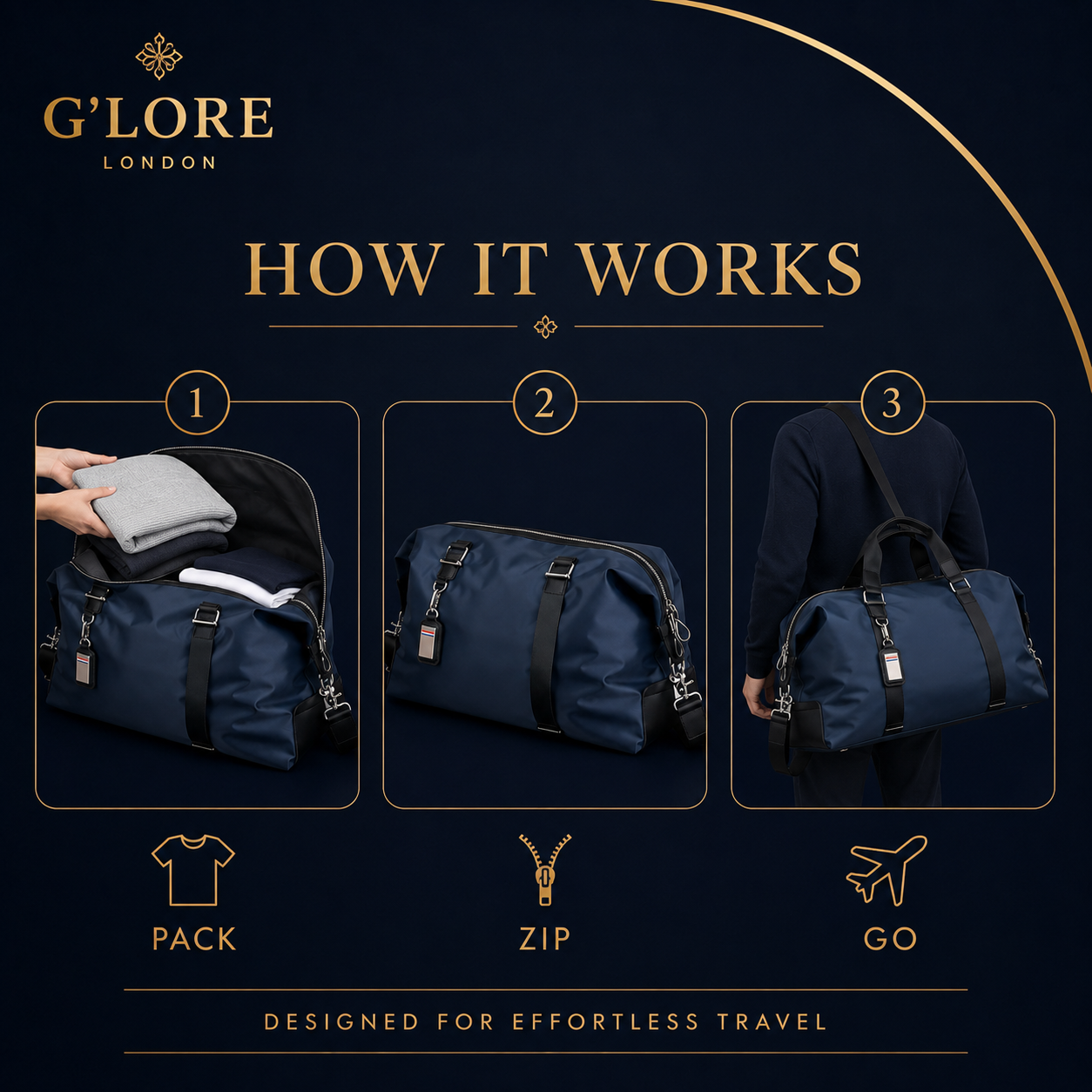 Everyday Carry Large Capacity Travel Holdall