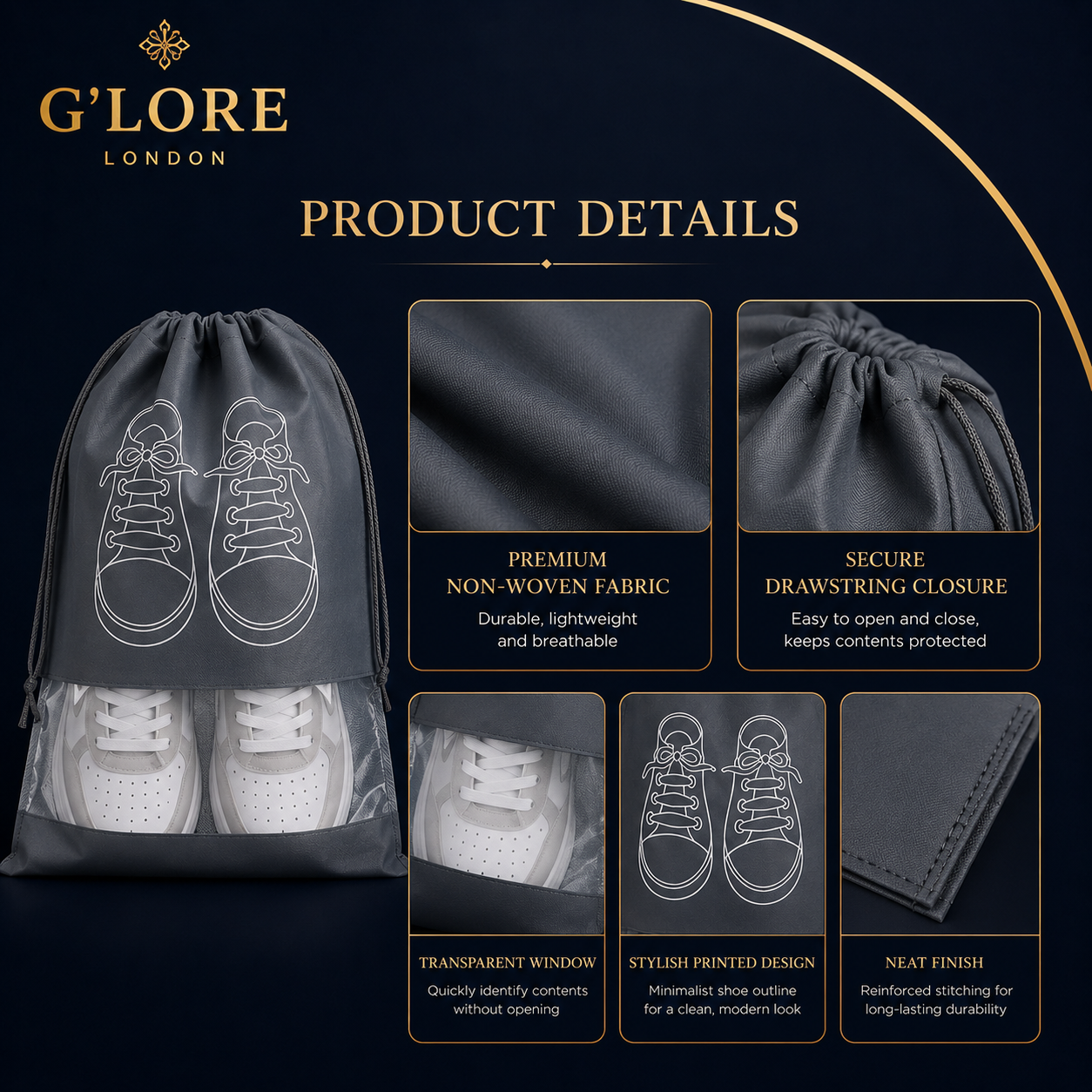 Waterproof Travel Shoe Storage Bags