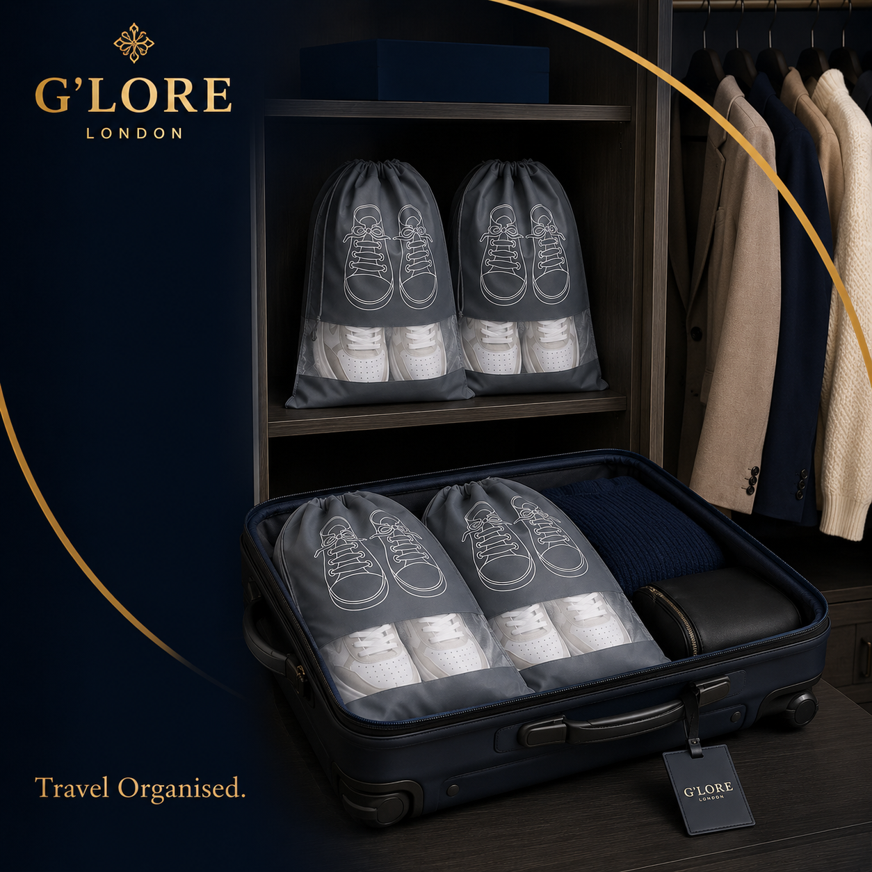 Waterproof Travel Shoe Storage Bags