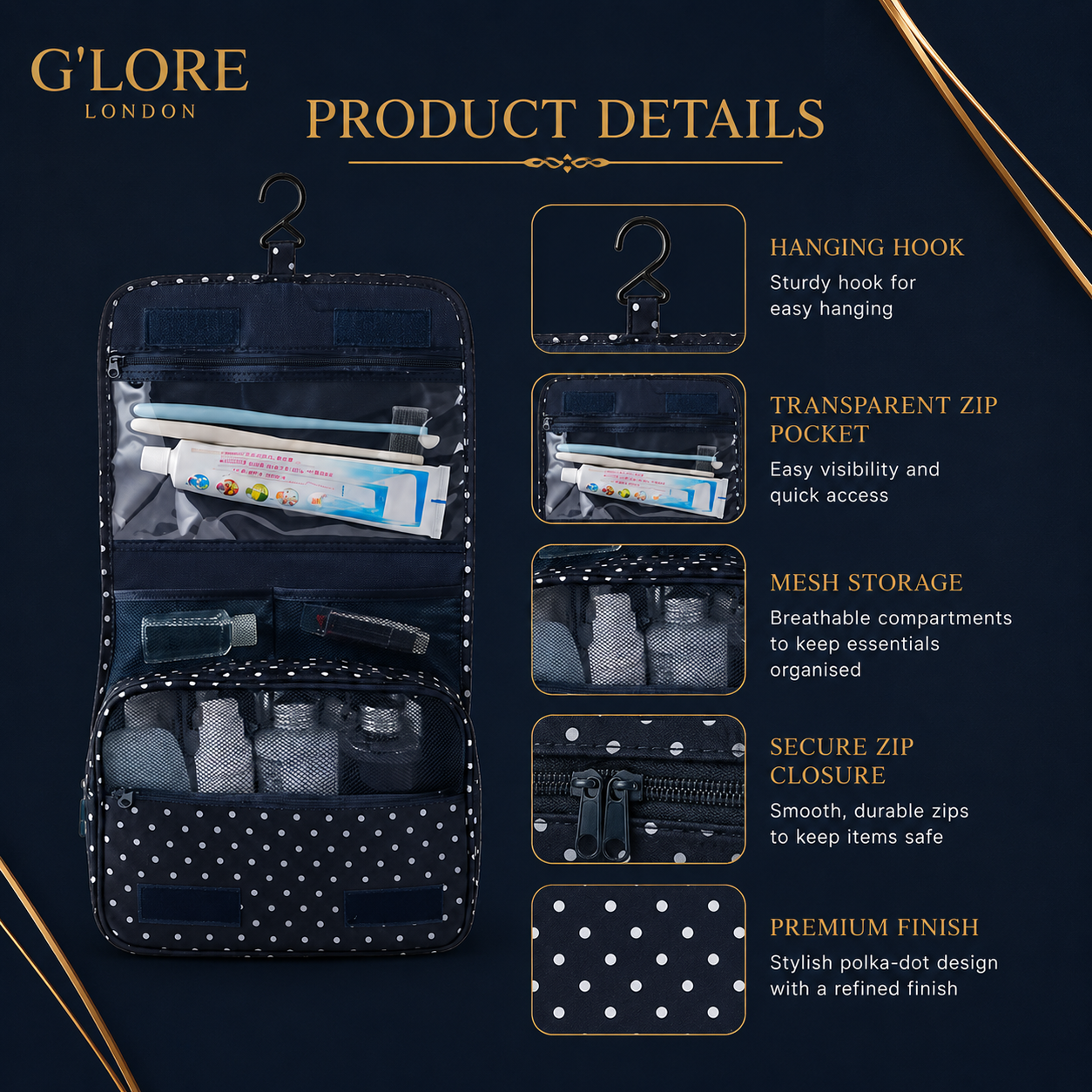 Hanging Travel Wash Bag