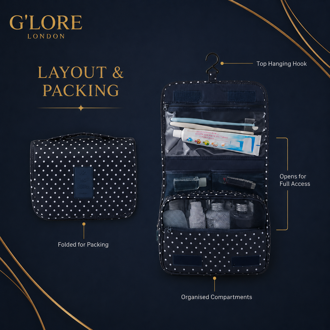 Hanging Travel Wash Bag