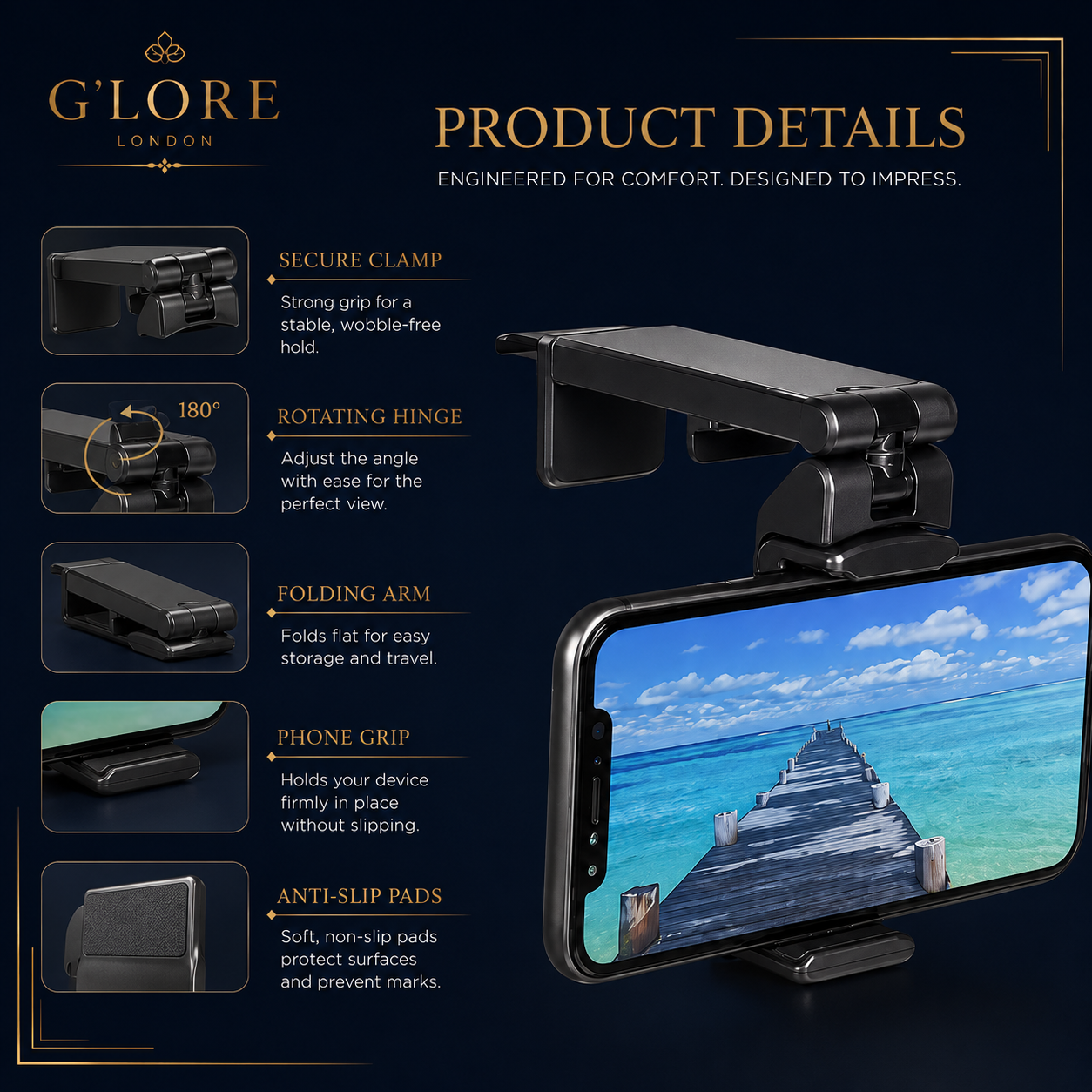 360° Travel Phone Holder