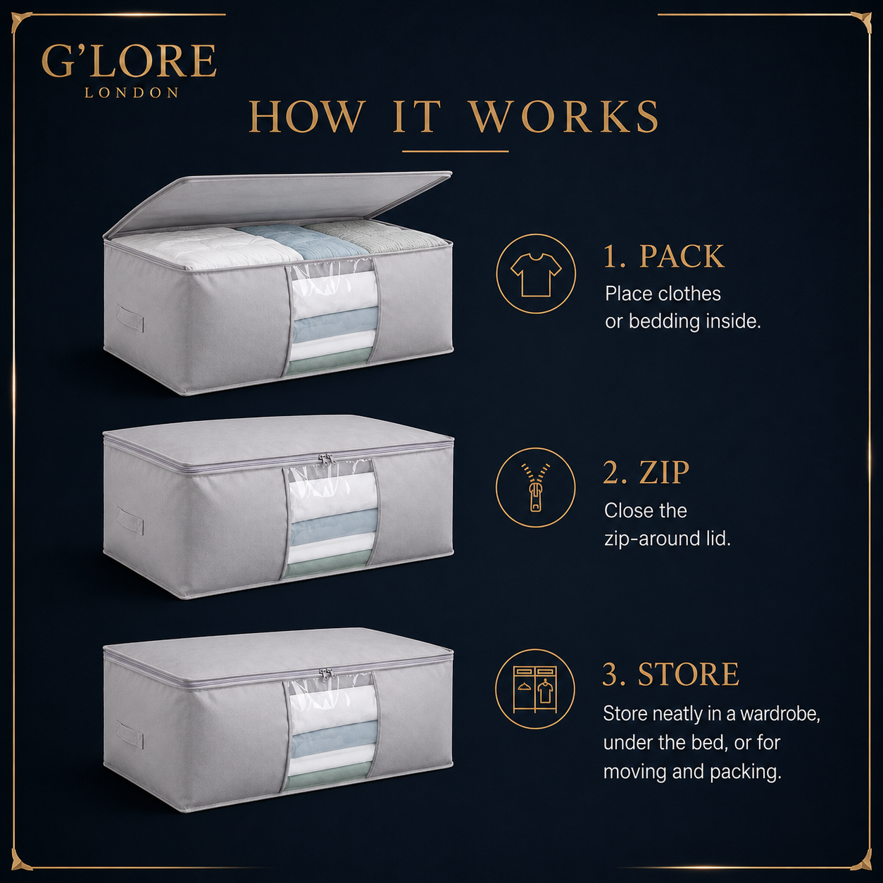Extra-Large Foldable Clothes & Duvet Storage Bags