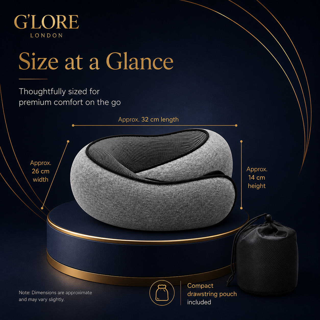 Cloud Comfort Memory Foam Travel Neck Pillow