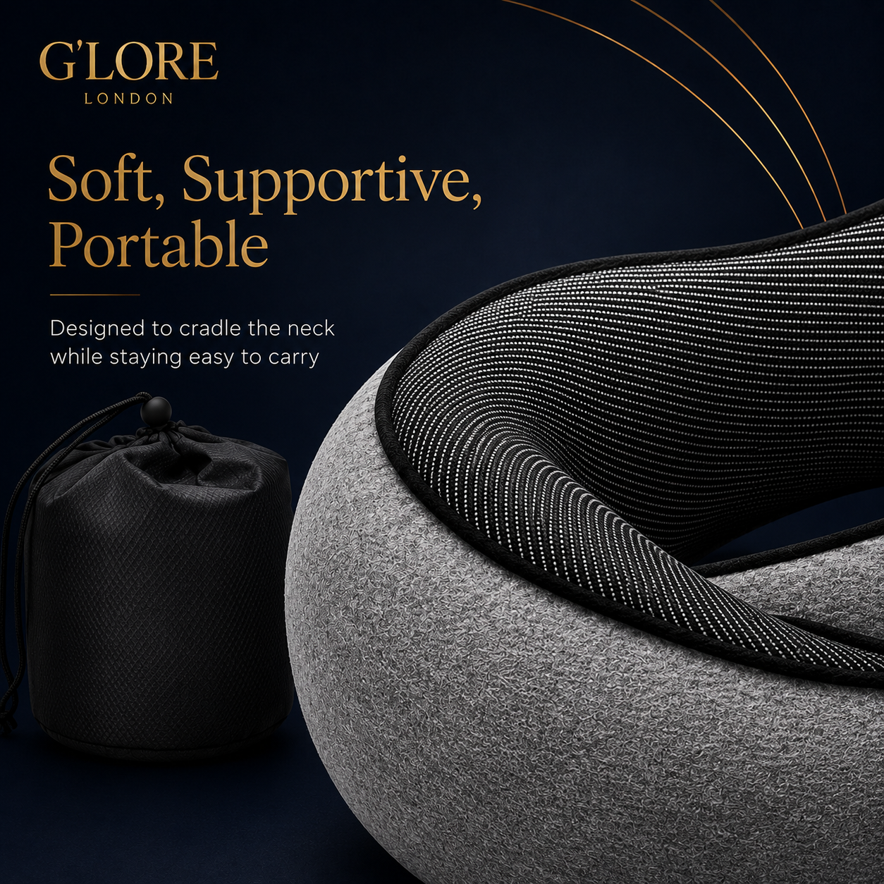 Cloud Comfort Memory Foam Travel Neck Pillow