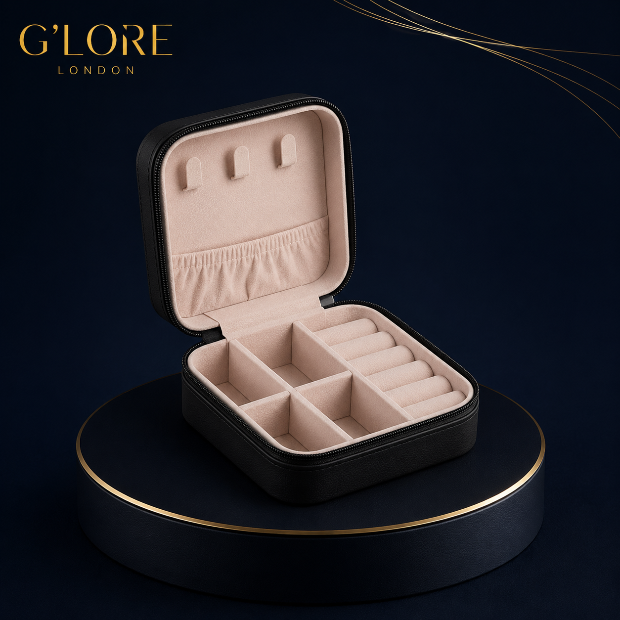 Compact Travel Jewellery Case