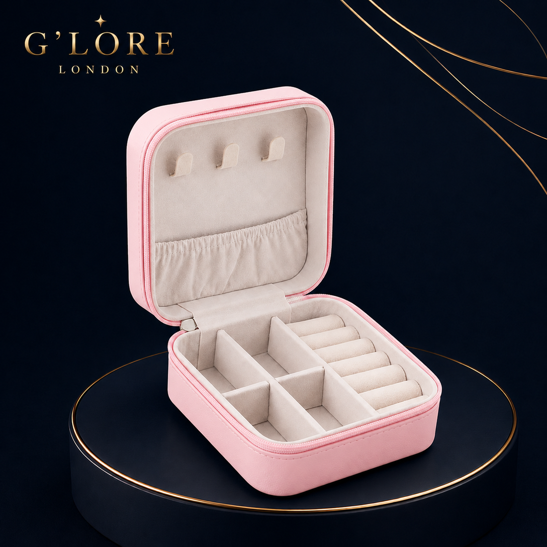 Compact Travel Jewellery Case