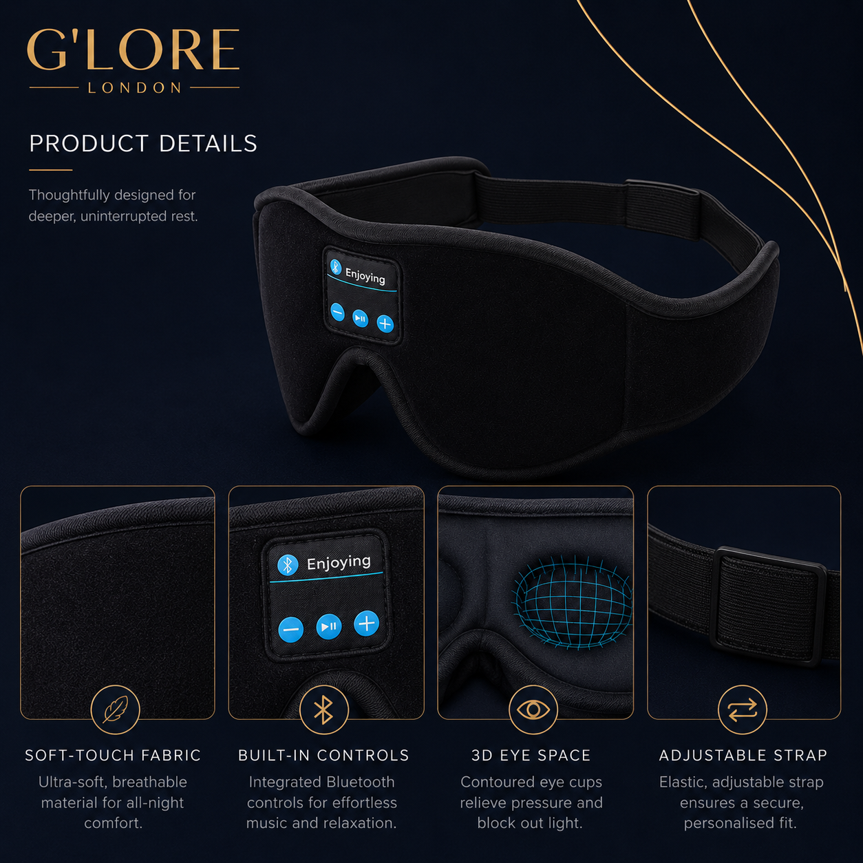 DreamSound Bluetooth Sleep Mask